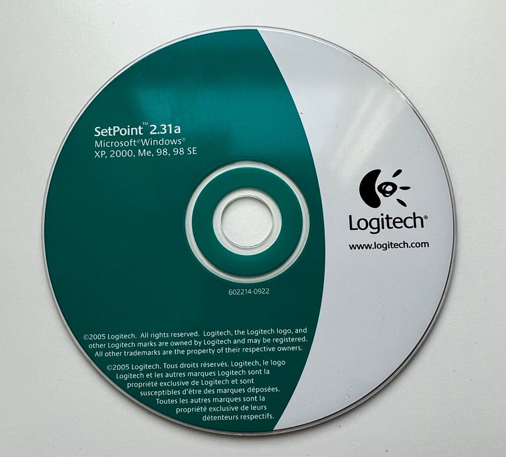 Logitech SetPoint 2.31a CD Microsoft Windows XP, 2000, ME, 98, 98SE PC Software